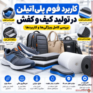 کاربرد فوم پلیاتیلن در تولید کیف و کفش؛ بررسی کامل ویژگیها و کاربردها